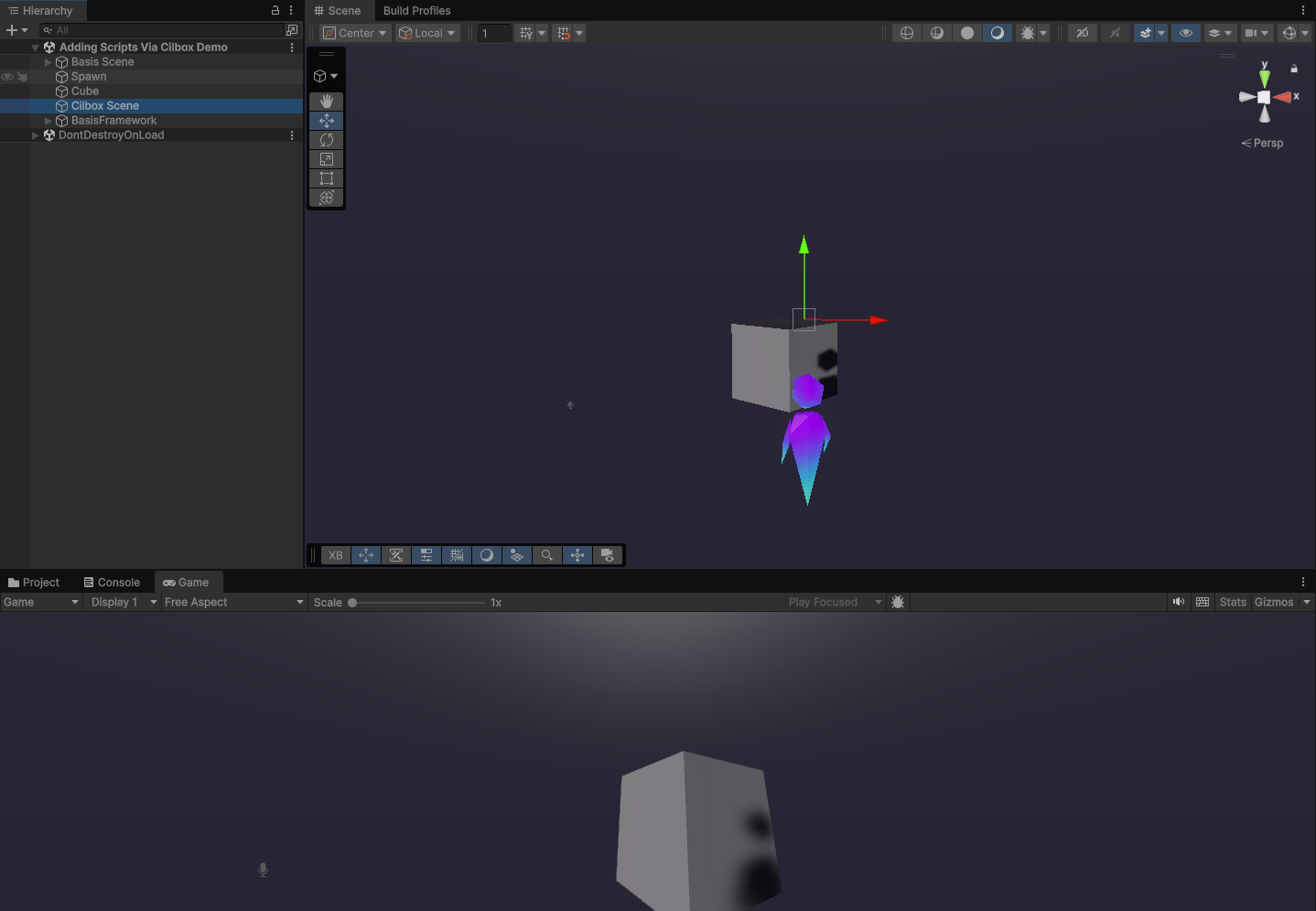 Window showing play mode