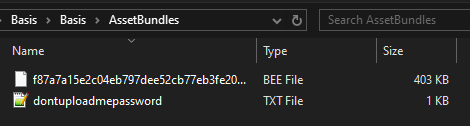 Directory location of the generated prop .bee file