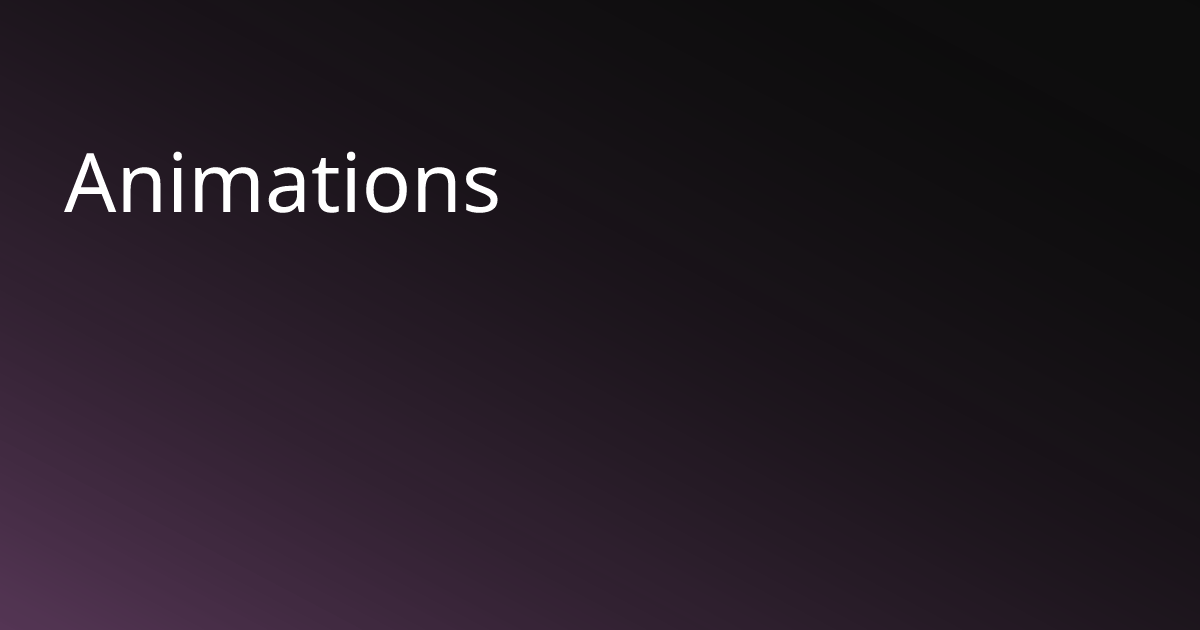 Animations | BasisVR Docs